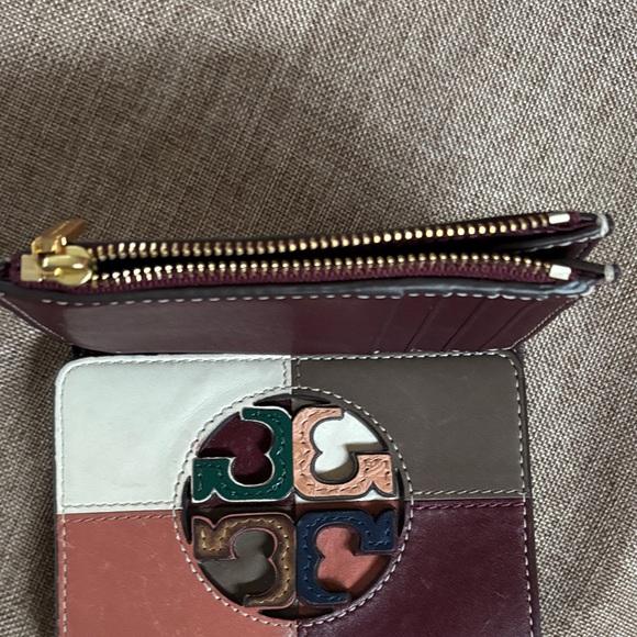 Tory Burch Burgundy Leather Wallet - Picture 4 of 8